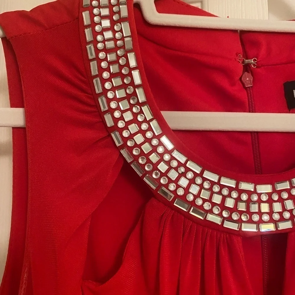 Karina Red Maxi Dress - Picture 6 of 16